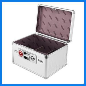 잠금 장치가 있는 알루미늄 합금 도장 상자, 멀티 그리드 크기 조절 가능, 재무 도장 관리 상자, 보관 상자