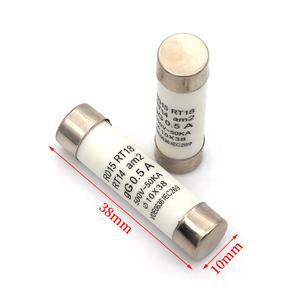 20 60개 RO15 세라믹 퓨즈 10X38MM 38 32A 6A 40A 10 10A 4A 5A 3A 16A 2A 8A R015 38MM 10X38MM 25A 1A 20A 500V