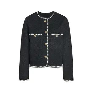 [롯데백화점]제이제이지고트 라운드넥 트위드 자켓GP4N0JK441