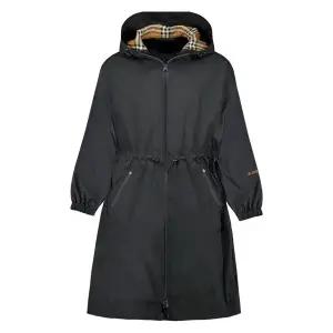 [버버리] 뉴 벌리 BIRLEY 드로스트링 후드 롱 자켓 블랙 81136531