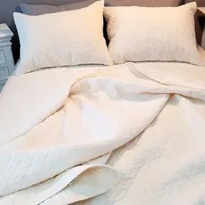 파스텔 피그먼트 워싱 누빔이불패드세트 Q Ded5+7dRH