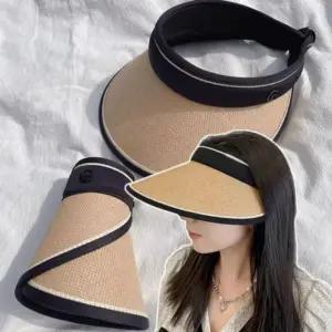 돌돌 암막 여성 썬캡 챙 모자 자외선 차단 사파리 여 Uec4+9LGk