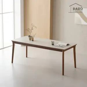 [/착불배송] 셀렉 1900 연그레이 포세린 통 세라믹 6인 식탁 테이블 단품