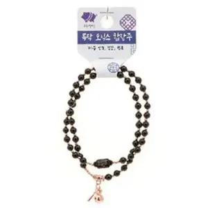 [생활] 호연 불교 기원 팔찌 오닉스 목탁 안정 화해 띠 합장주 염주 돼지