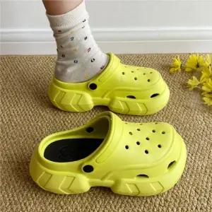 가벼운 EVA 통굽 베이직 샌들 슬리퍼 cro02