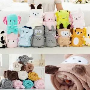 캐릭터담요 극세사담요 동물담요 무릎담요 캠핑러그 담요 동물담요 침대요