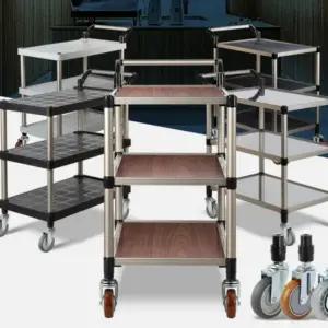 ( )주방 카트 트롤리 서빙 무소음 바퀴 스텐레스 3단 특대
