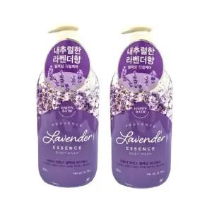 해피바스 라벤더 에센스 바디워시 900gx2개 대용량 릴렉싱 보습 향기좋은 바디클렌저
