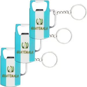 기념품 컨트리 플래그 맥주 병따개 컵 디자인 - 3종 세트(과테말라)