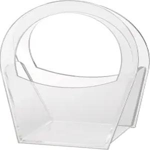 릴리안 로즈 클리어 모던 플라워 걸 바구니 원 사이즈 (FB850)