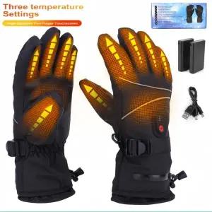 전기 난방 장갑 방풍 방수 터치스크린 열 장갑 겨울 따뜻한 가열 스포츠 하이킹용