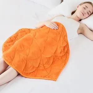 가중 랩 블랭킷 5파운드 럭셔리 소프트 스몰 휴식 수면 여행 사계절 내내 사용 가능한 컴팩트 휴대용 패드