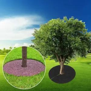 가정용 잡초 매트 10p 나무보호 뿌리 수목덮개 72cm 잡초방지매트 수목덮개