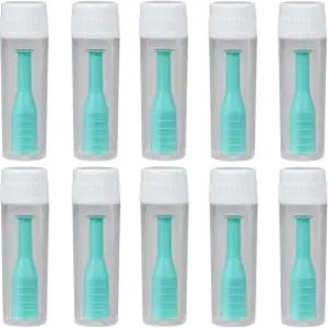 10팩 공막 플런저 접촉 제거 및 삽입기 흡입 스틱 RGP 하드 콘택트 렌즈