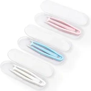 IOGOG 3Pcs 소프트 콘택트 렌즈 제거 도구 세트 - 실리콘 흡입 스틱 팁 핀셋 박스 및 컬러 콘택트용 여행