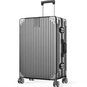 캐리어 알루미늄 프레임 20명 여학생 스피너 트롤리 금고형 대형 여행가방 수화물 녹색