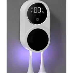 스마트 칫솔 살균기 UV 살균 및 건조 기능이 있는 전동 칫솔 거치대 드릴 없이 벽에 설치 가능