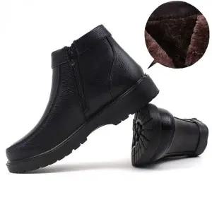 남자 구두 털 방한화 따뜻한 겨울 아이젠