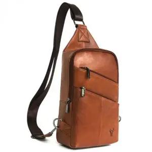 가죽 메신저백 크로스 미니 바디백 슬링백