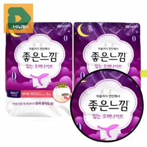 팬티형생리대 4개 야간 편안함 생리팬티 속옷 흡수 방수 생리용품 위생 오버나이트 월경 입는 여성 숙면