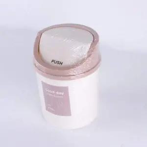 [에이치플러스몰]핑크 소형 실내 휴지통 인테리어 쓰레기통