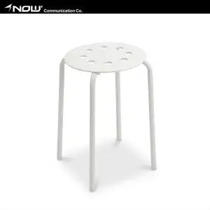 [렌탈] 행사용 철제 의자 대여 스틸 연탄의자 화이트 간이 스툴 임대
