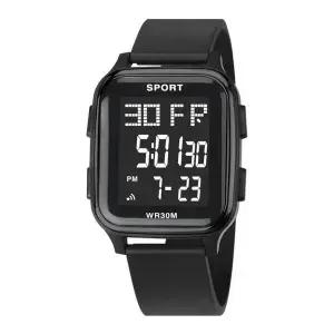 [셀러허브]심플 스포츠 사각 손목 시계 디지털 전자 남자 학생 (S32586470)