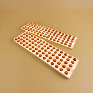 황토볼 마사지기 발바닥 편백 실리콘 지압 매트 맨발 걷기 발판 롤러 1+1