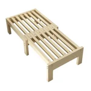 확장형 프레임 매트리스 접이식 침대 원목평상 폴딩