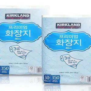 커클랜드 화장지 30롤 3겹 40m2팩 코 스트코 두루마리 휴지 물에잘녹는 롤휴지(SH)