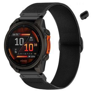 [미국배송] FARLUYA ELASTIC NYLON 22MM 퀵 핏 시계 밴드 GARMIN FENIX 8 47MM /FORRUNNER 965 /970 /INSTICK 1 /2 /3 45MM SOLAR 7 PRO /7 /6 /5 PLUS /5에 적합