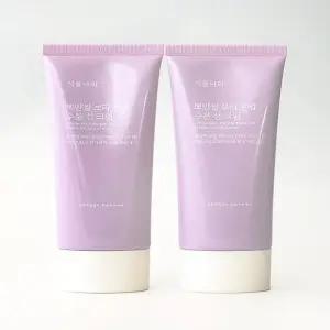 1+1 식물나라 뽀얀쌀 보라 톤업 수분 선크림 100ml(SH)