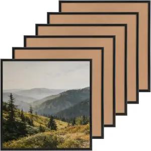 무클레이 6팩 125125인치 레코드 앨범 프레임 커버용 벽 데코용 블랙 비닐 홈 디스플레이