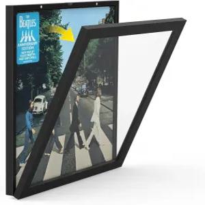 TJMOREE 바이닐 레코드 프레임 ？ 디스플레이 커버 스토어 디스플레이용 앨범 벽걸이 맞습니다 및 블랙