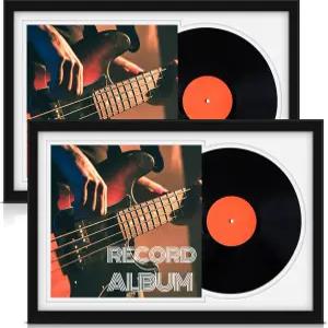 콜링밀 2종 비닐 레코드 디스플레이 프레임 벽걸이 125×125인치 더블 그루브 아트 앨범 1622인치 매트