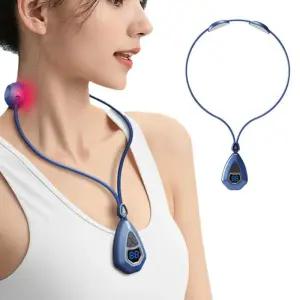바디온710 목걸이형 충전식 저주파 마사지기 안마기 형기 온열 다용도 시원한 지도구 용품 소형가전