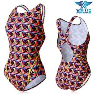 XBLUE 여자 원피스 수영복 K312249 온천수영복 레저룩