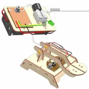 초등학교 우드 LED 모스부호 전신기 만들기 DIY키트 과학관 교습소 두뇌개발 관찰놀이