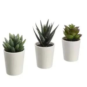 인조 다육 6cm 3개 조화나무 실내조화