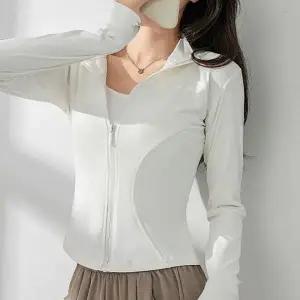 여성 집업 자켓 운동 상의 긴팔