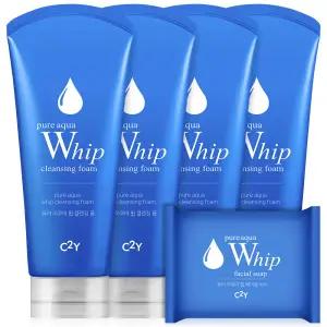 폼클렌징 대용량 120ml 4개+비누 약알칼리성 딥클렌징 청소년 남자 여자 저자극 세안제