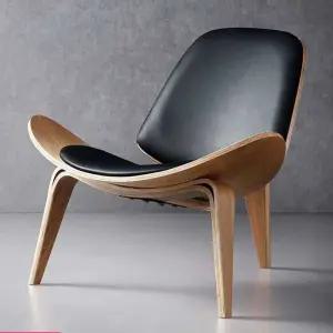 가죽 원목의자 1인가구 등받이 독서 소파 거실 호텔