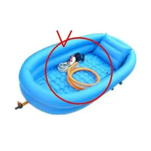 환자목욕 튜브욕조용 배수펌프 세트 이동식욕조 환자욕조