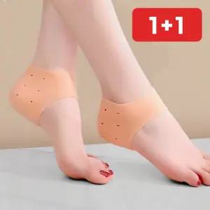 갈라진 발뒤꿈치 각질 보습 케어 실리콘 겔패드 보호대 쿠션  1+1