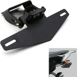 K-TM Duke 125 200 250 390 2017-2019용 LED 조명 조절 가능한 번호판 브래킷 장착 모터사이클 펜더