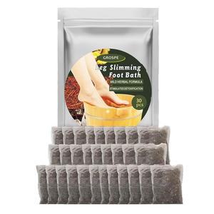 근육 천연 쑥 허브 목욕을 위한 30Pc 풋 소크 목욕 가방 스파 릴랙세이션 다리 슬림화 케어 제거