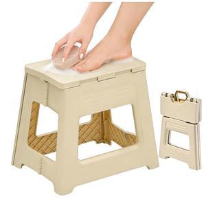 다리를 면도할 수 있는 요데르 접이식 샤워 의자, 내부 샤워를 위한 플라스틱 발 받침대, 여행/목욕실을 다리 작은 벤치 면도 의자 11.9인치 높이 미끄럼 방지 디딤