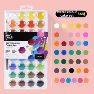몽마르트 Watercolour 고체물감 cake set 37pc