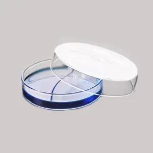 호환 고 붕규산염 유리 페트리 접시 셀 클리어 멸균 화학 기구 배양 접시용 저렴한 팩 당 5 개 90mm