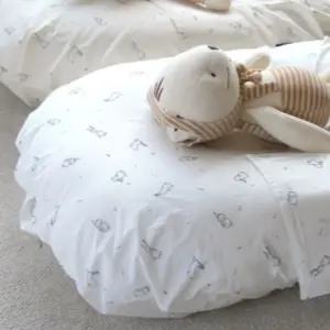 제이앤제나 역류방지 쿠션 순면 커버 래빗 화이트